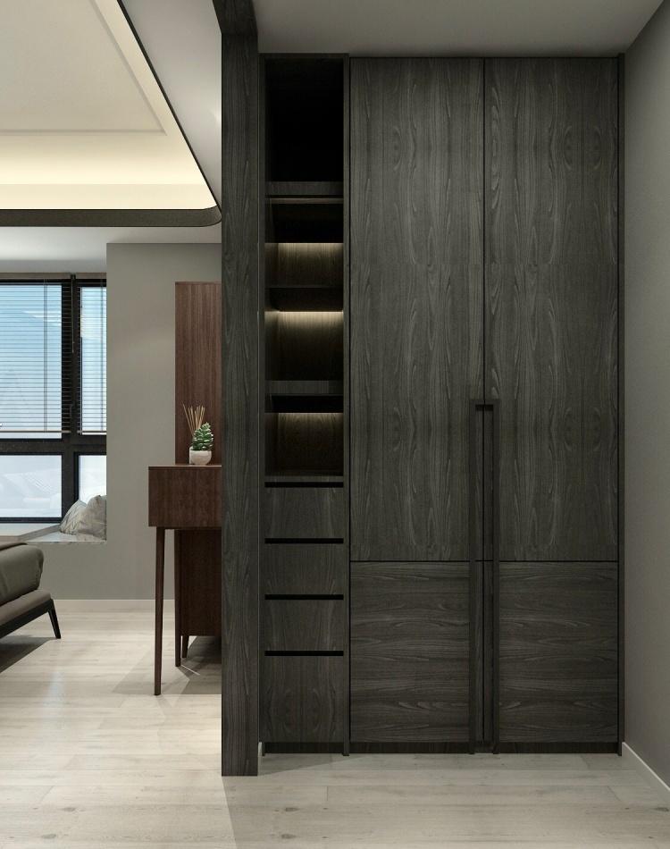 融合南北对流与女性力量的黑灰色系家居设计-54