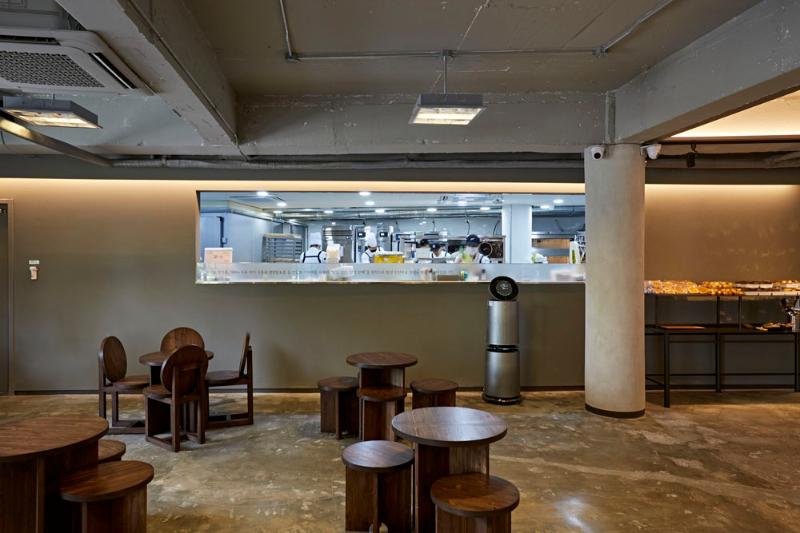 首尔甜品店，现代风 100 平住宅烘焙坊设计-12