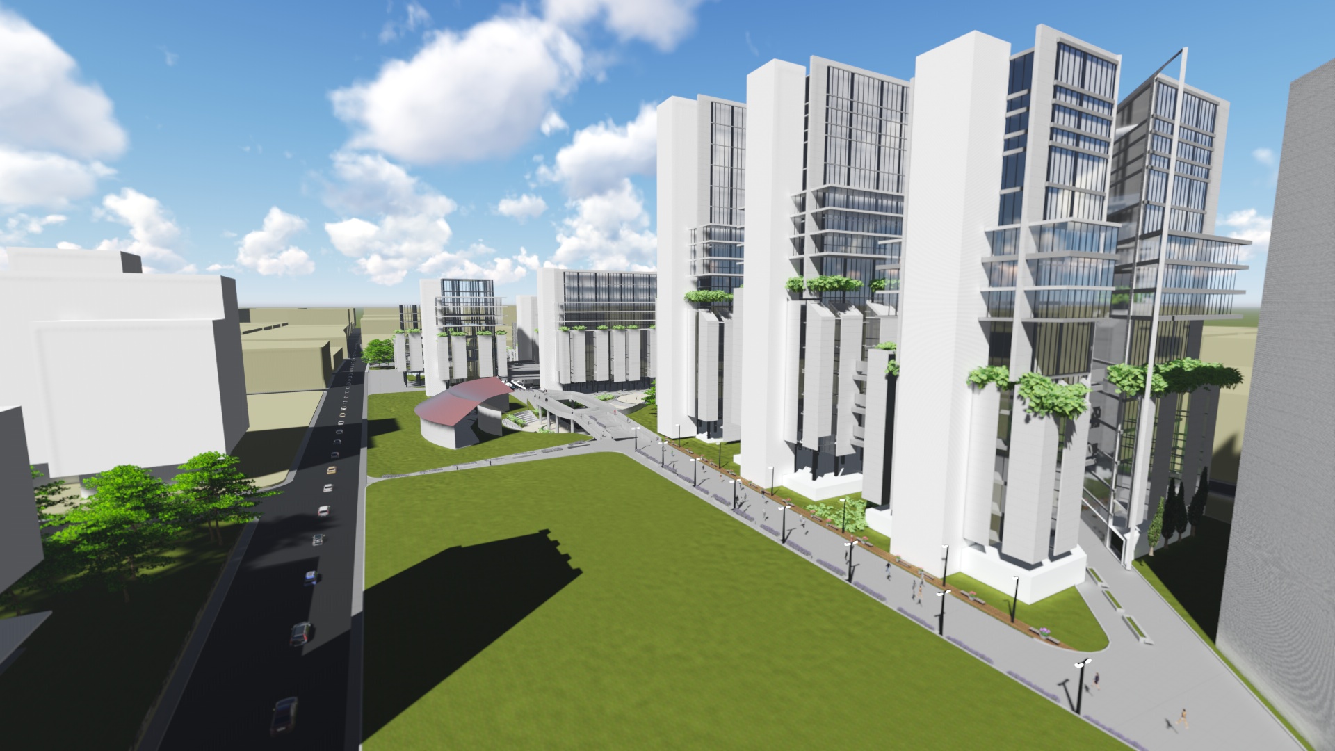 未来政府中心 | Carlos Gálvez 设计展现 2050 年老龄化设施与公共空间-11