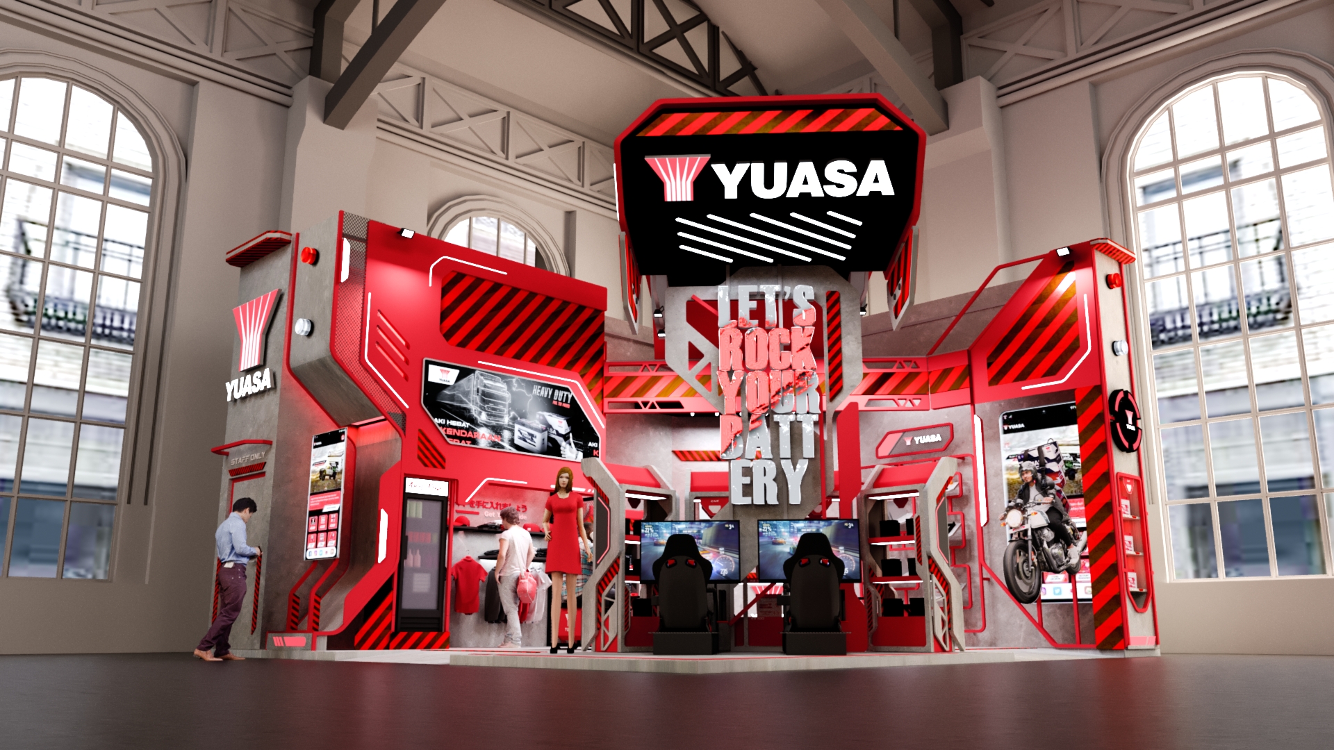 Yuasa Exhibition Stand at GIIAS 2023-1