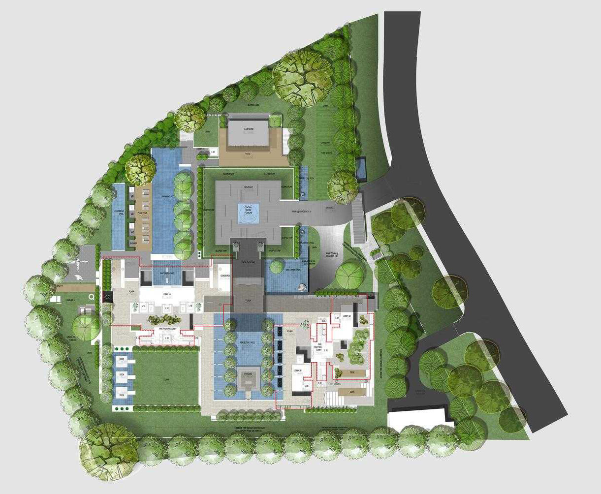 新加坡 Marq 豪宅景观 | 垂直绿化与建筑和谐共生-4