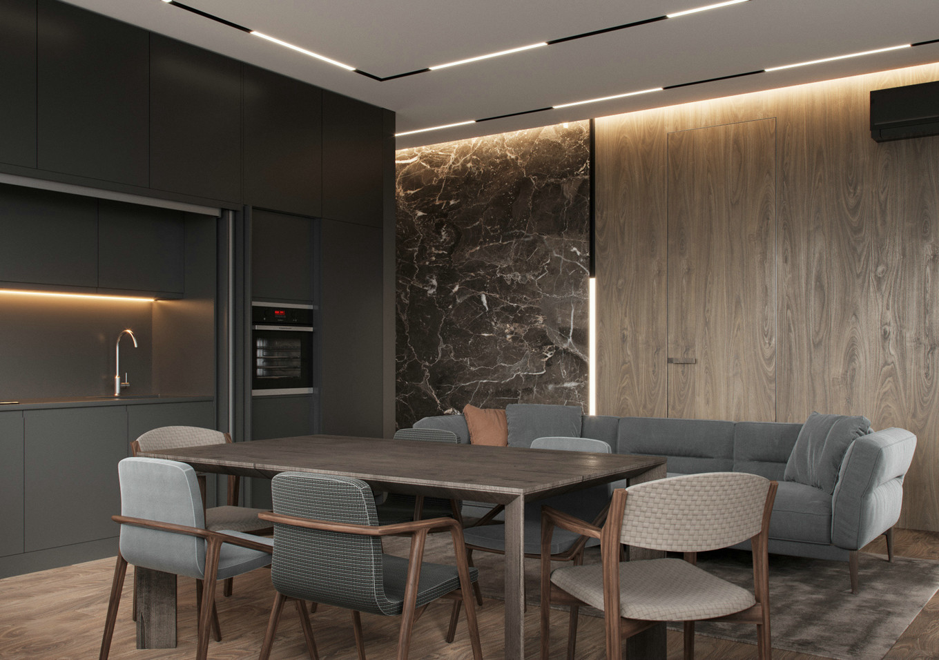 简约时尚单身公寓设计-6