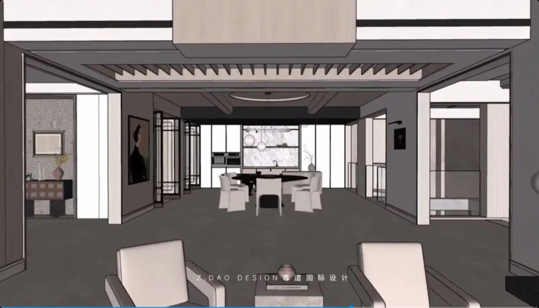 尊道新作|合肥『文一·塘溪津门』1000㎡折衷主义别墅，专治豪宅审美疲劳。-158