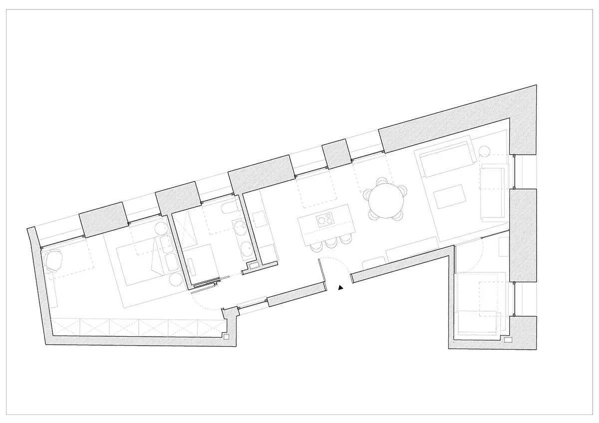 西班牙设计师打造 70m2 简约时尚顶楼公寓-14