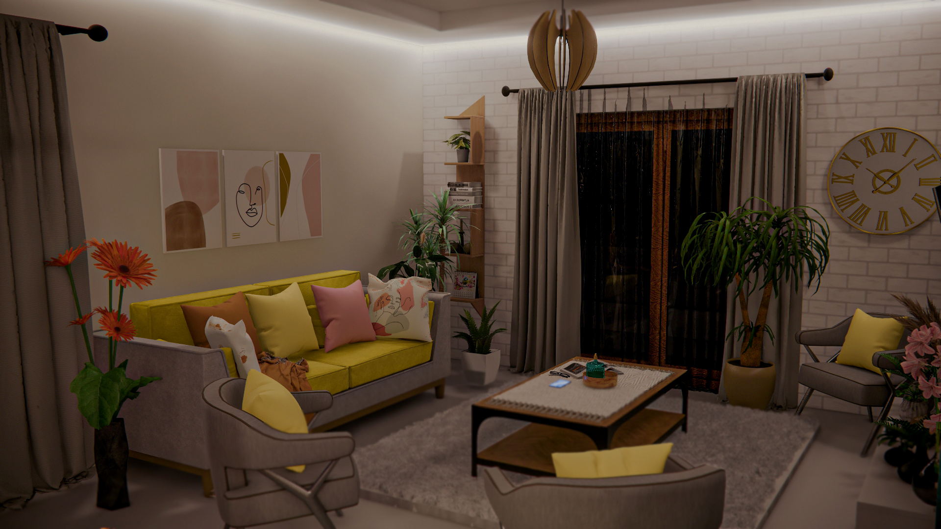 波西米亚风格的房子-14