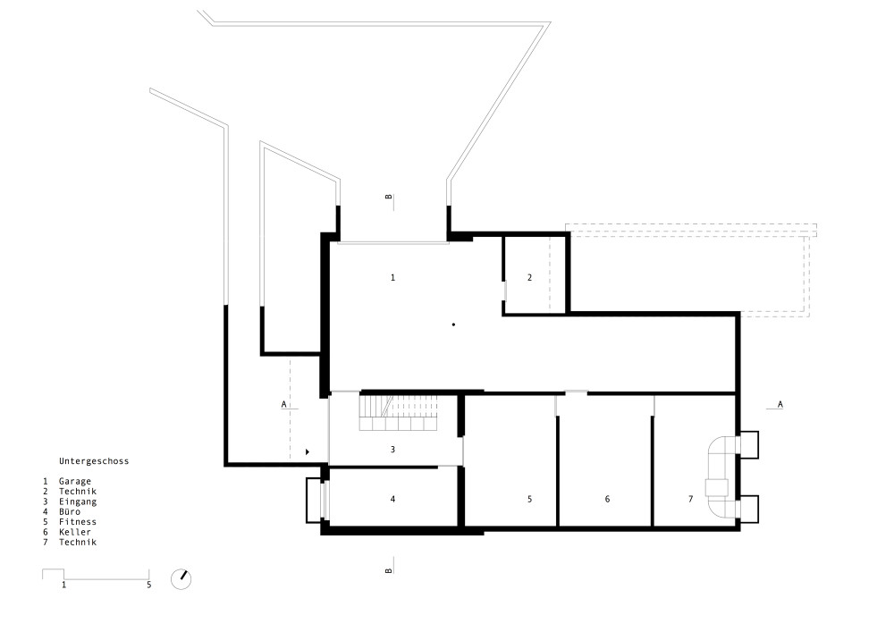 瑞士 Berna 住宅 | 融入景观的三层雕塑式建筑-37