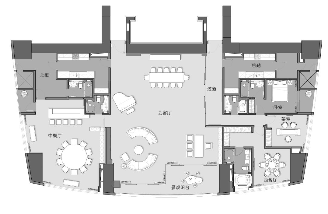 深圳东海国际云端会所 | 轻奢美学，海景尽收眼底-123