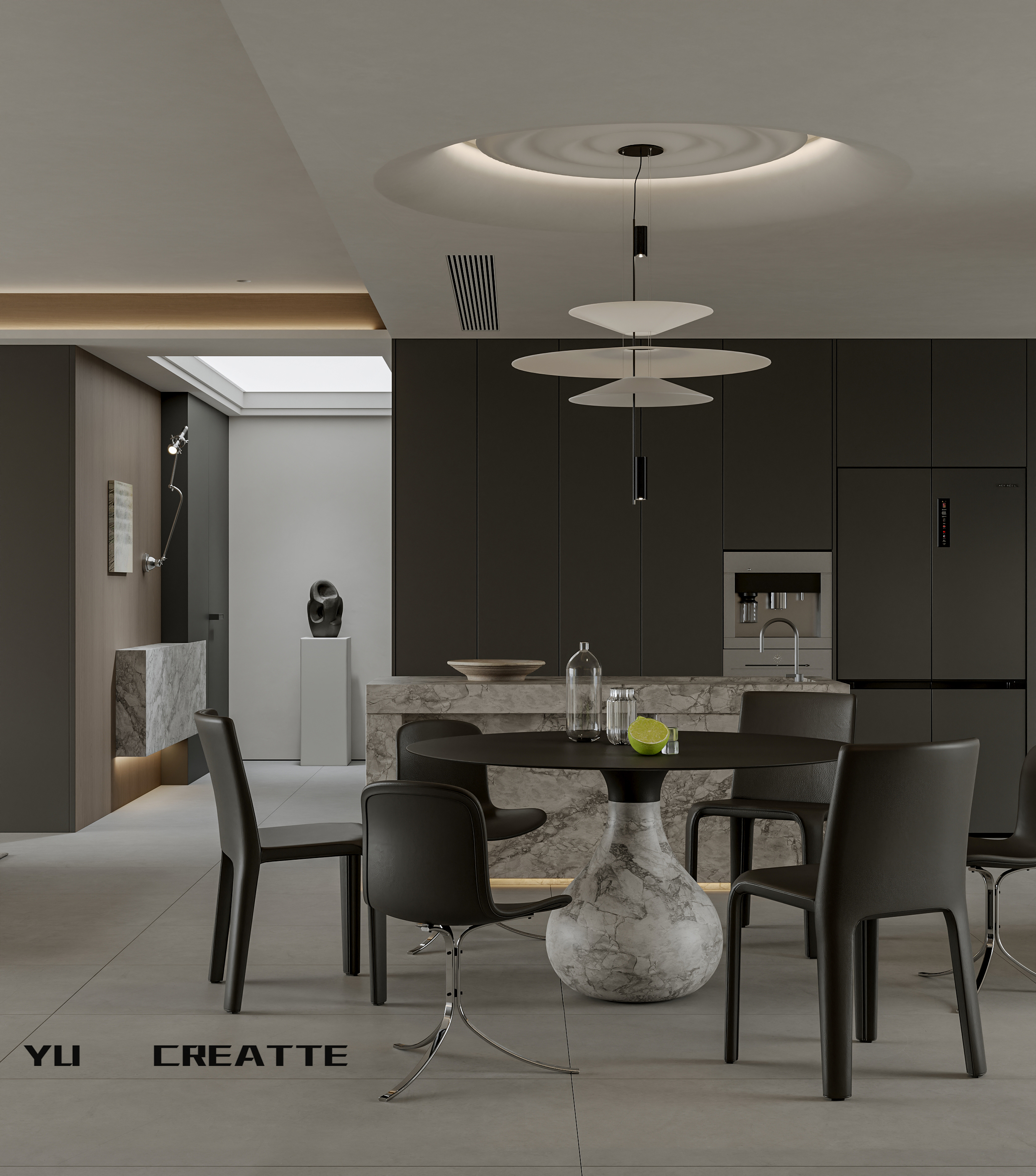 意式极简客餐厅主人房丨近期表现-6