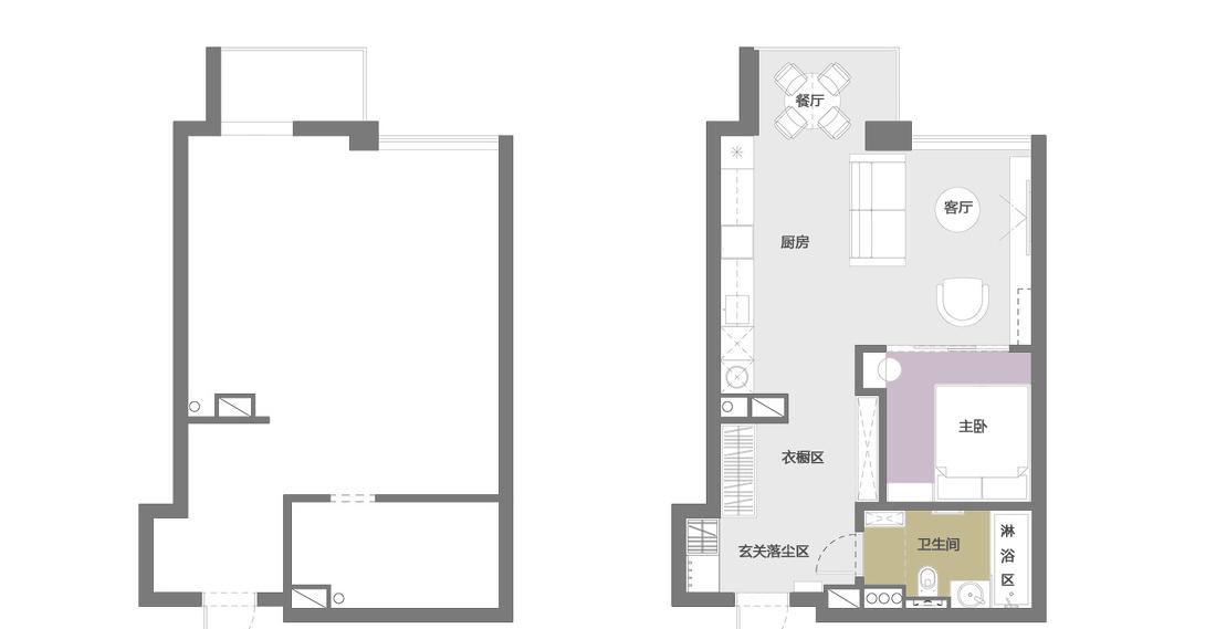 50平米粉红色她与宠物猫的家-34