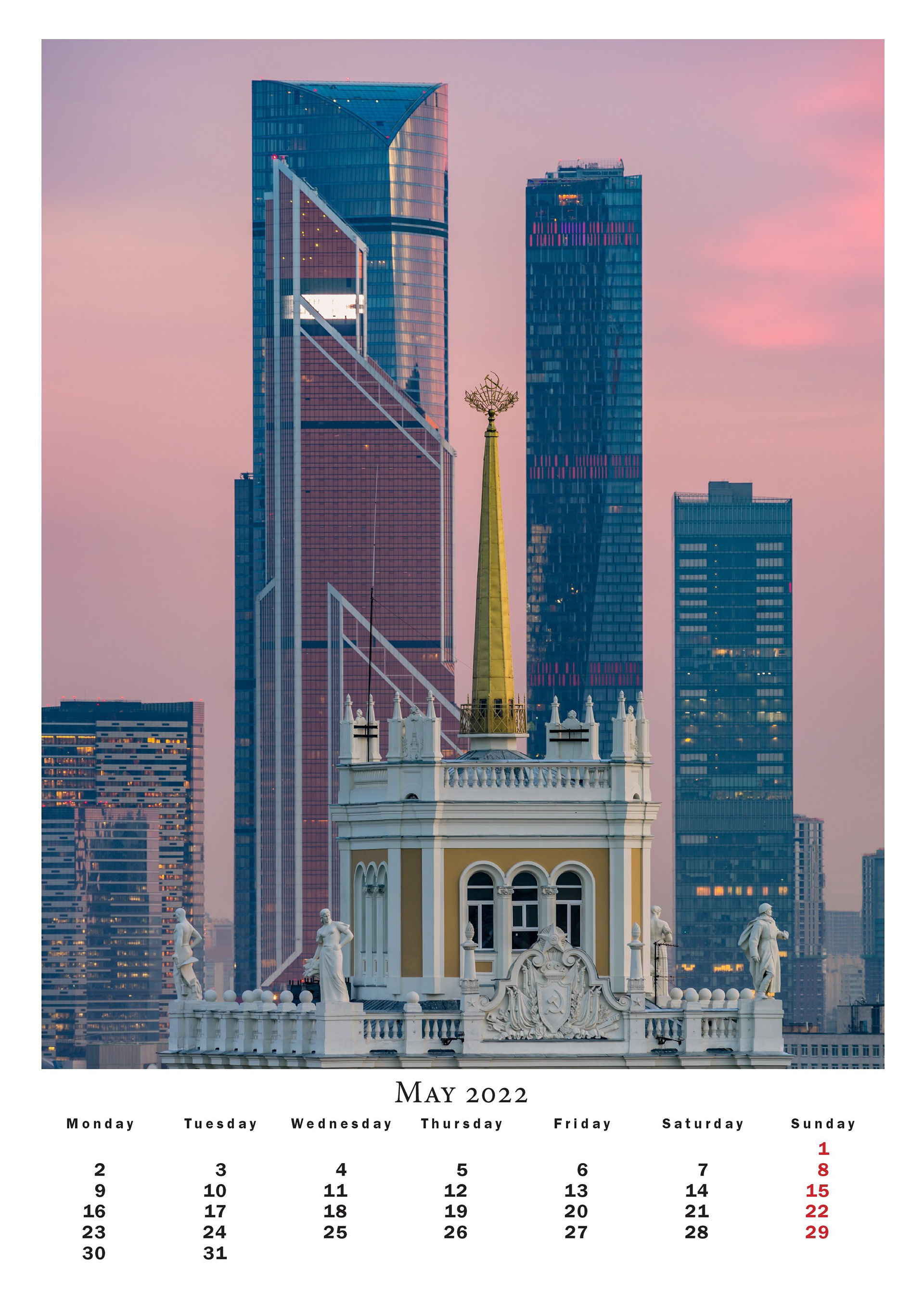 2022 年莫斯科日历丨RussiaMoscow-9