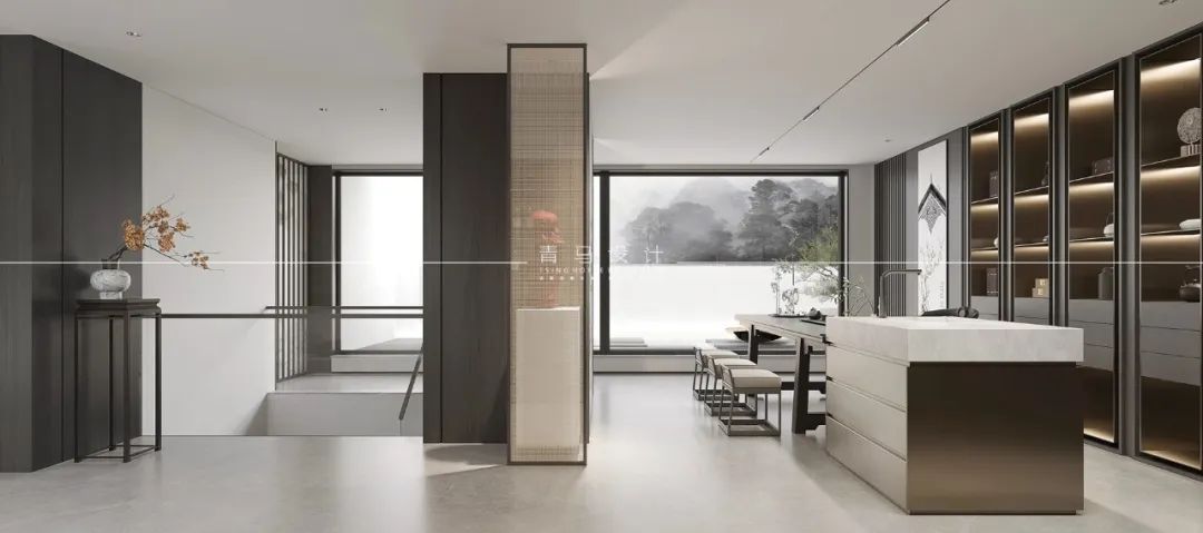 未央金茂府现代中式别墅设计丨中国西安丨青马别墅设计-45