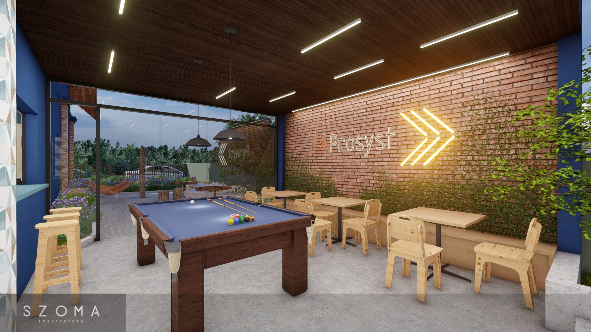 PST - área lazer corporativa | lounge space-2