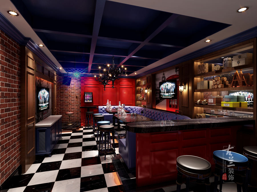 渠县幻城KTV——成都KTV装修设计成都KTV会所装修设计成都主题KTV在先做设计-8