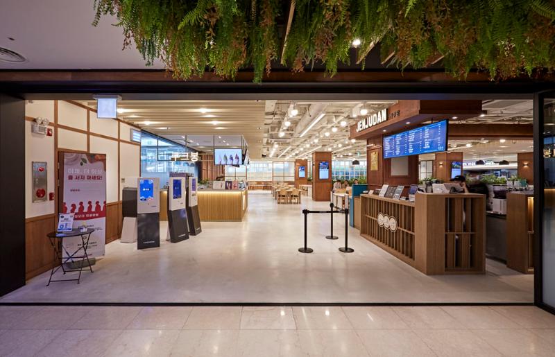 158 平米现代餐厅设计，打造白色与木纹的美食空间-2