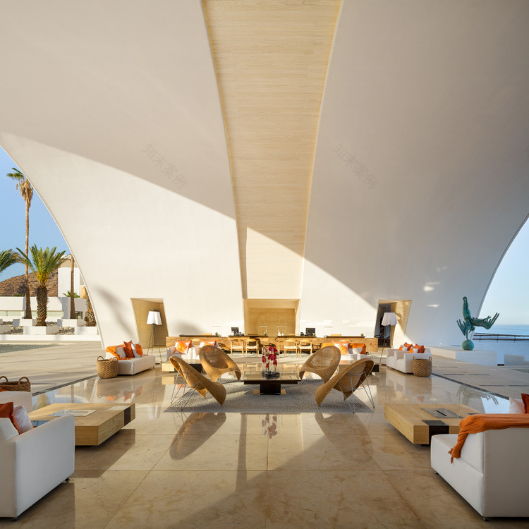 墨西哥洛斯卡沃斯海滨度假酒店——融入沙漠环境的现代建筑-20