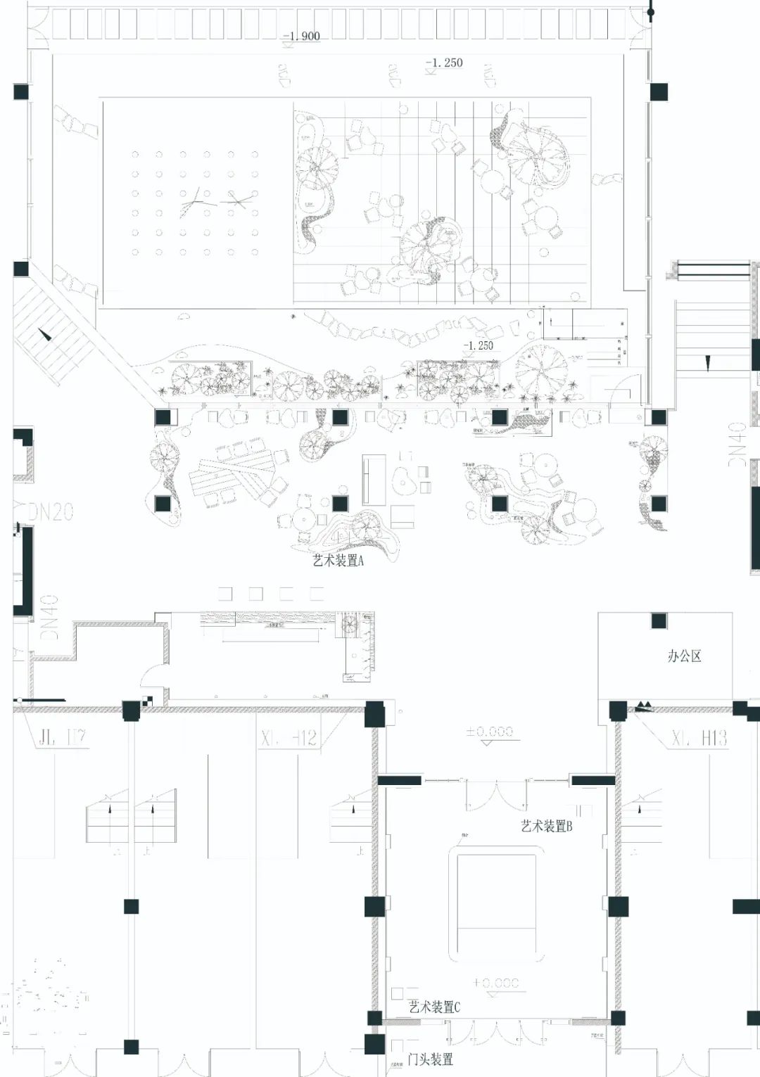 自在生成设计｜庭院，喷泉，须弥山，无畏咖啡 - 道场或剧场-73