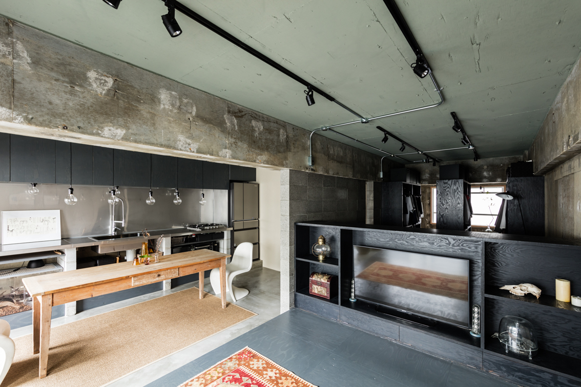 日本独立混凝土砌块墙住宅-16