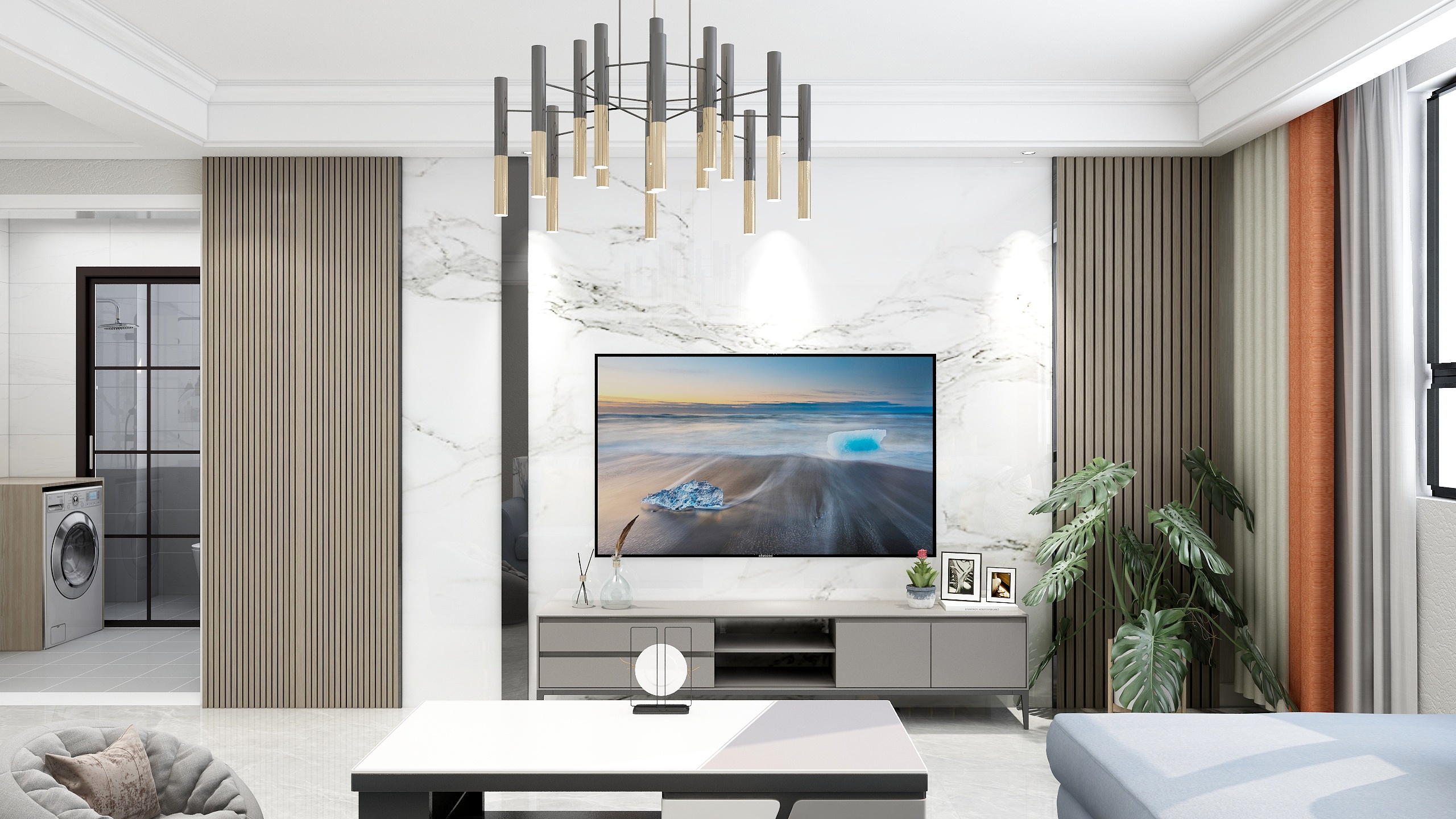 现代简约客厅设计-5