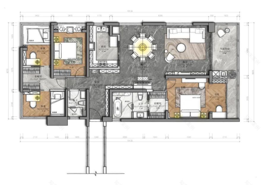 惠州江湾南岸 140㎡现代简约家居设计丨中国惠州丨TRID 添睿设计-17