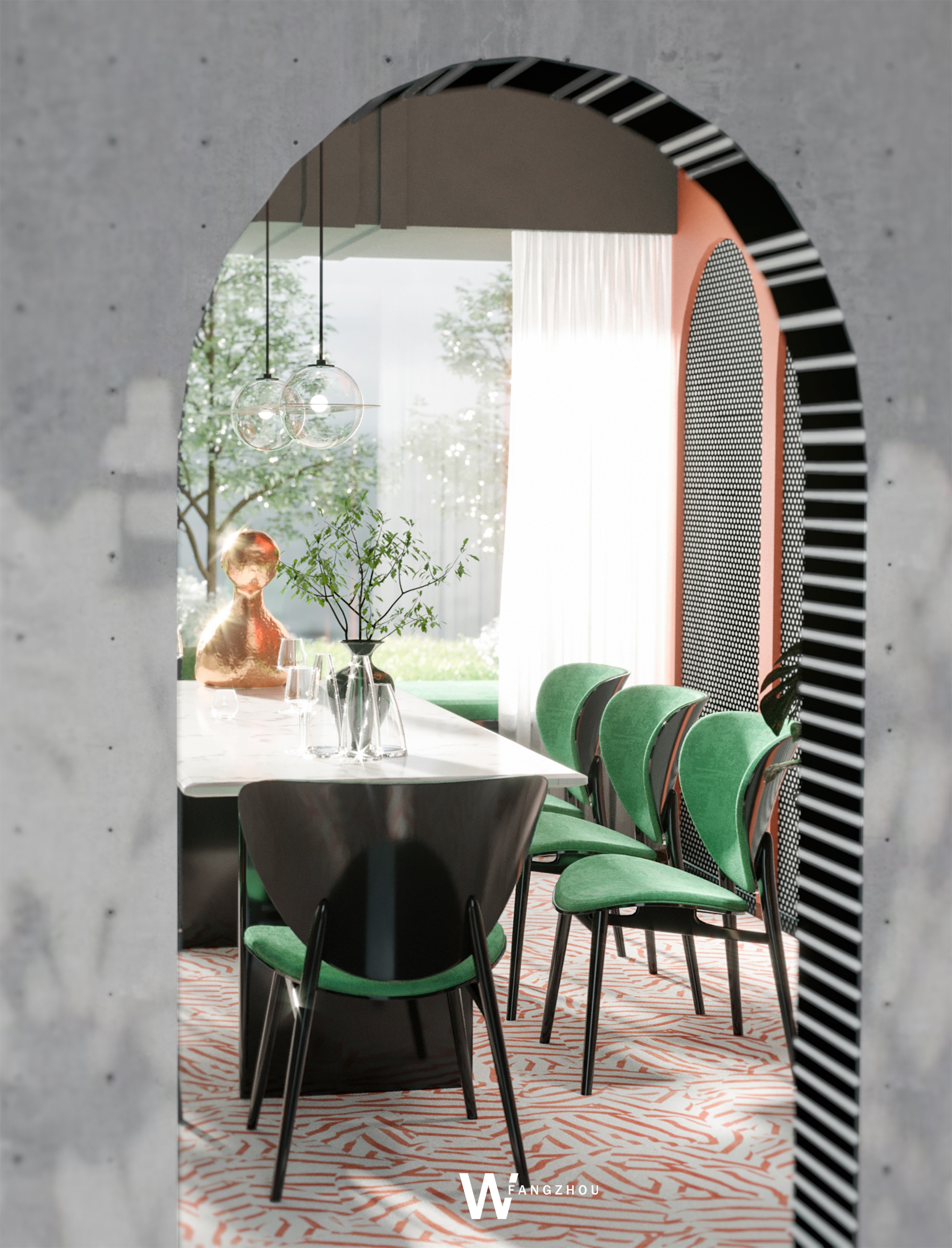 珊瑚橙系列2·波点与橙-11