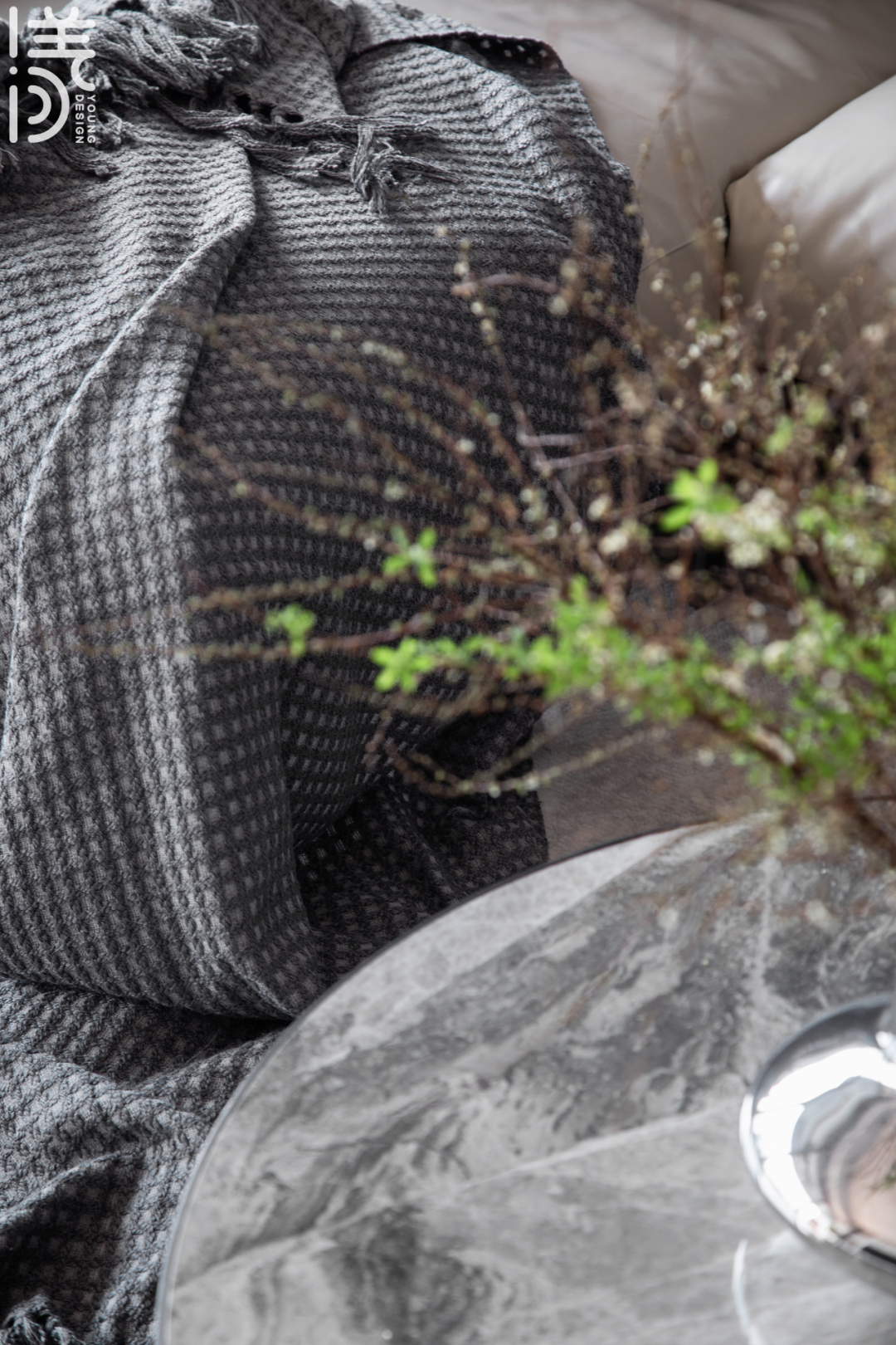 漾设计：125㎡现代住宅，高级灰+雾霾蓝，温柔高级的空间！-19