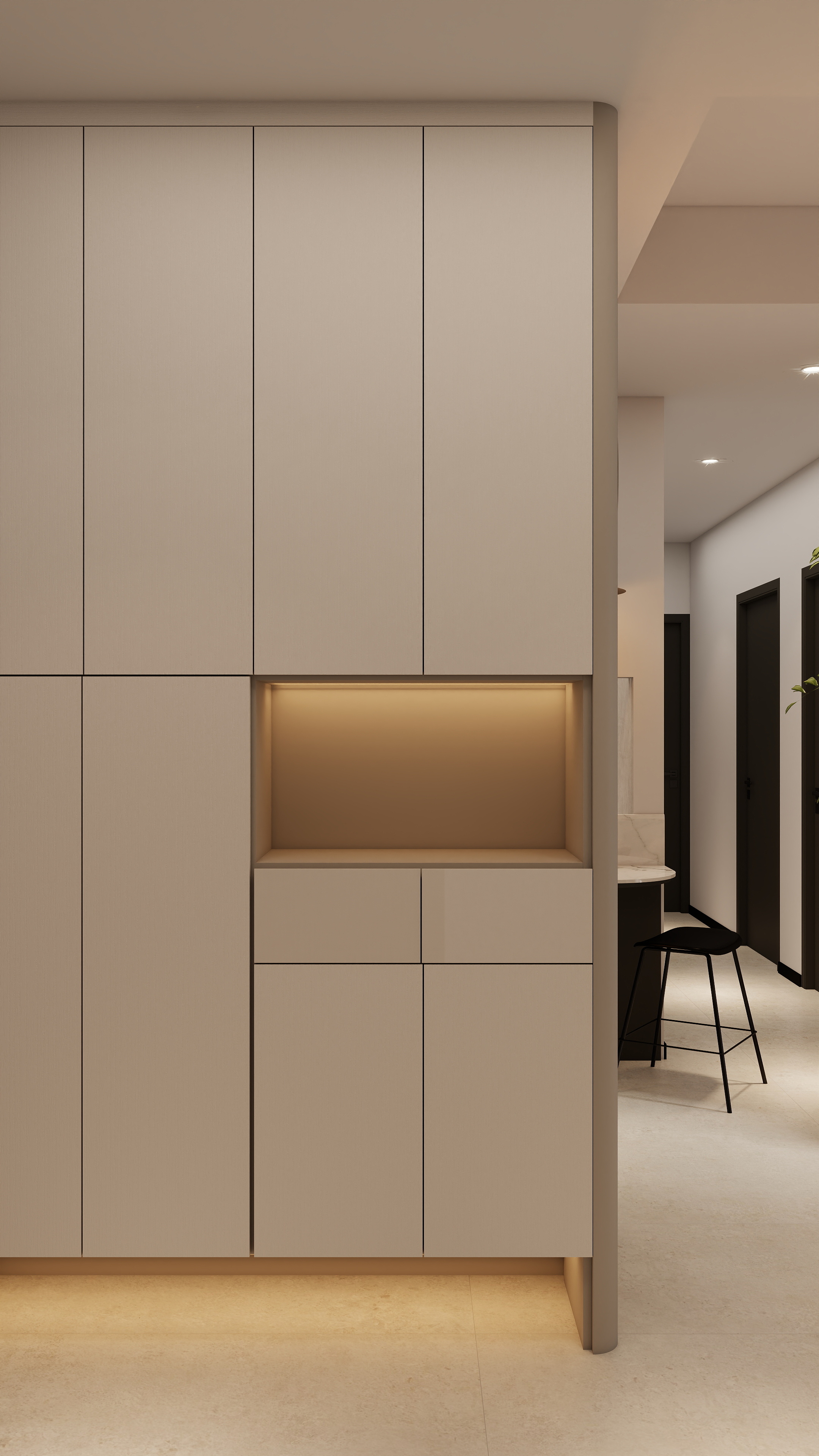 Chuo Chu Kang condo: Monochrome Black & White Design-18