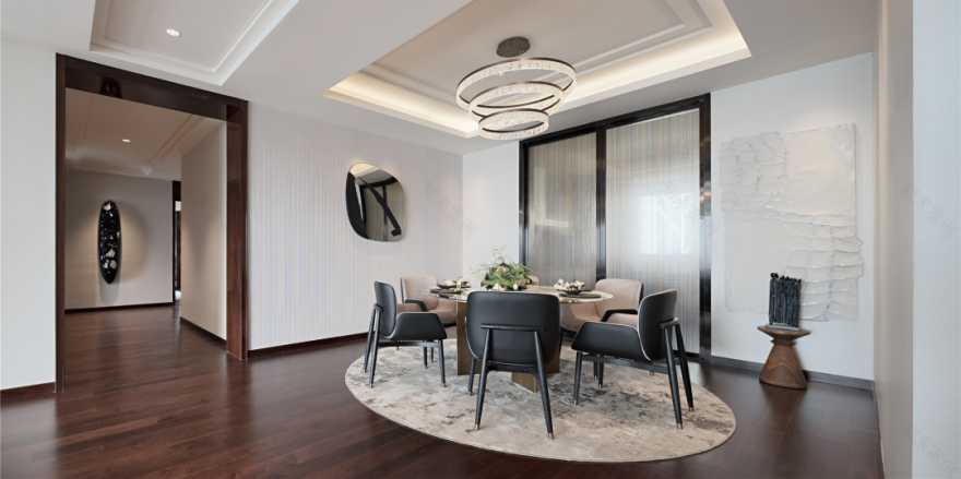 深圳中心·天元 383㎡ 平层公寓样板房丨中国深圳丨KPF,Aedas-45