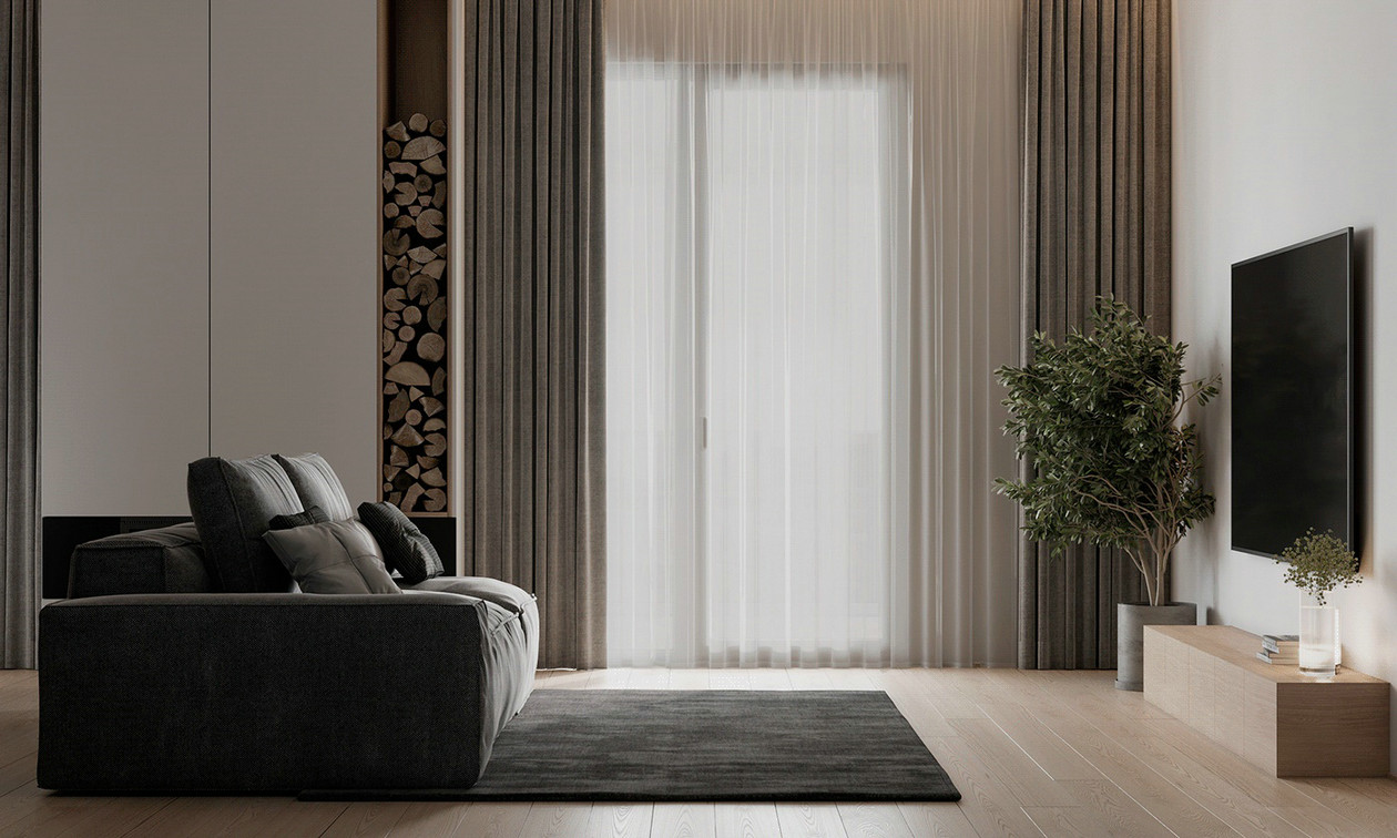 高级灰色系小空间公寓设计-2