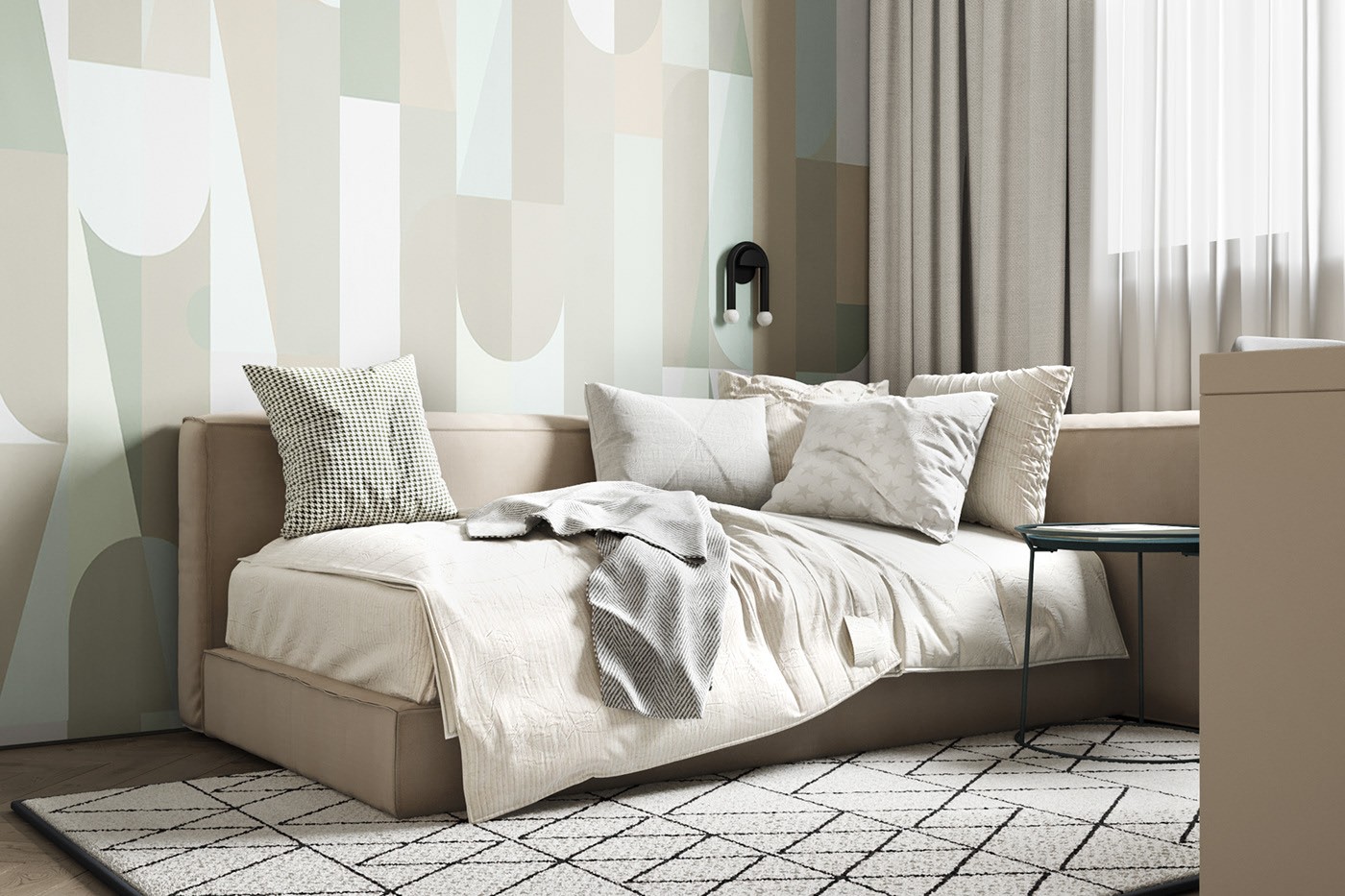 74.8㎡灰色系公寓设计 既精致又舒适-10