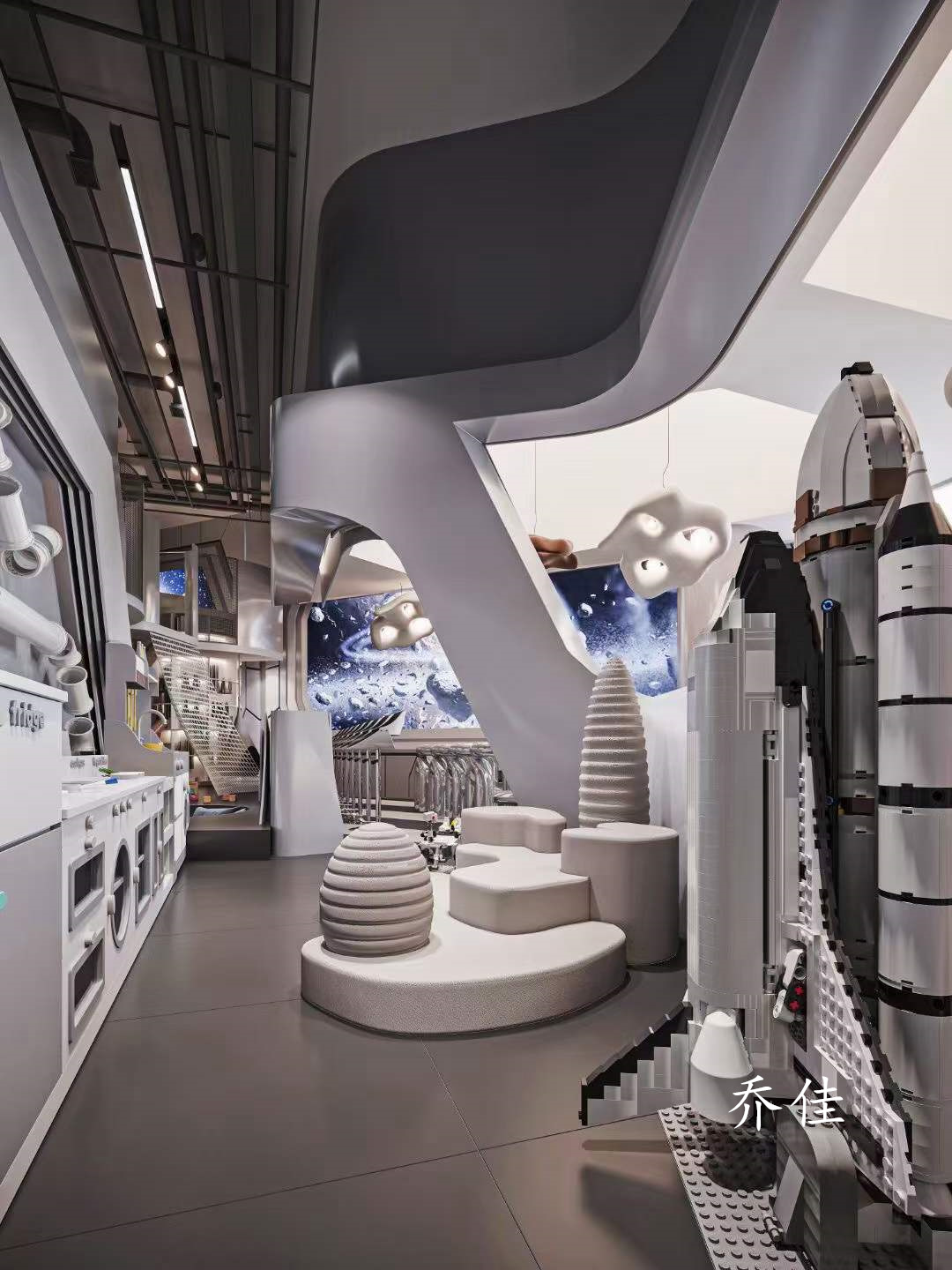 高科技游乐园高大上的感觉 ​#科技游乐场#工装设计-8