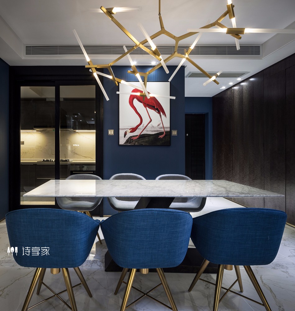 摩登华尔兹——180㎡现代精致住宅  诗享家设计-4