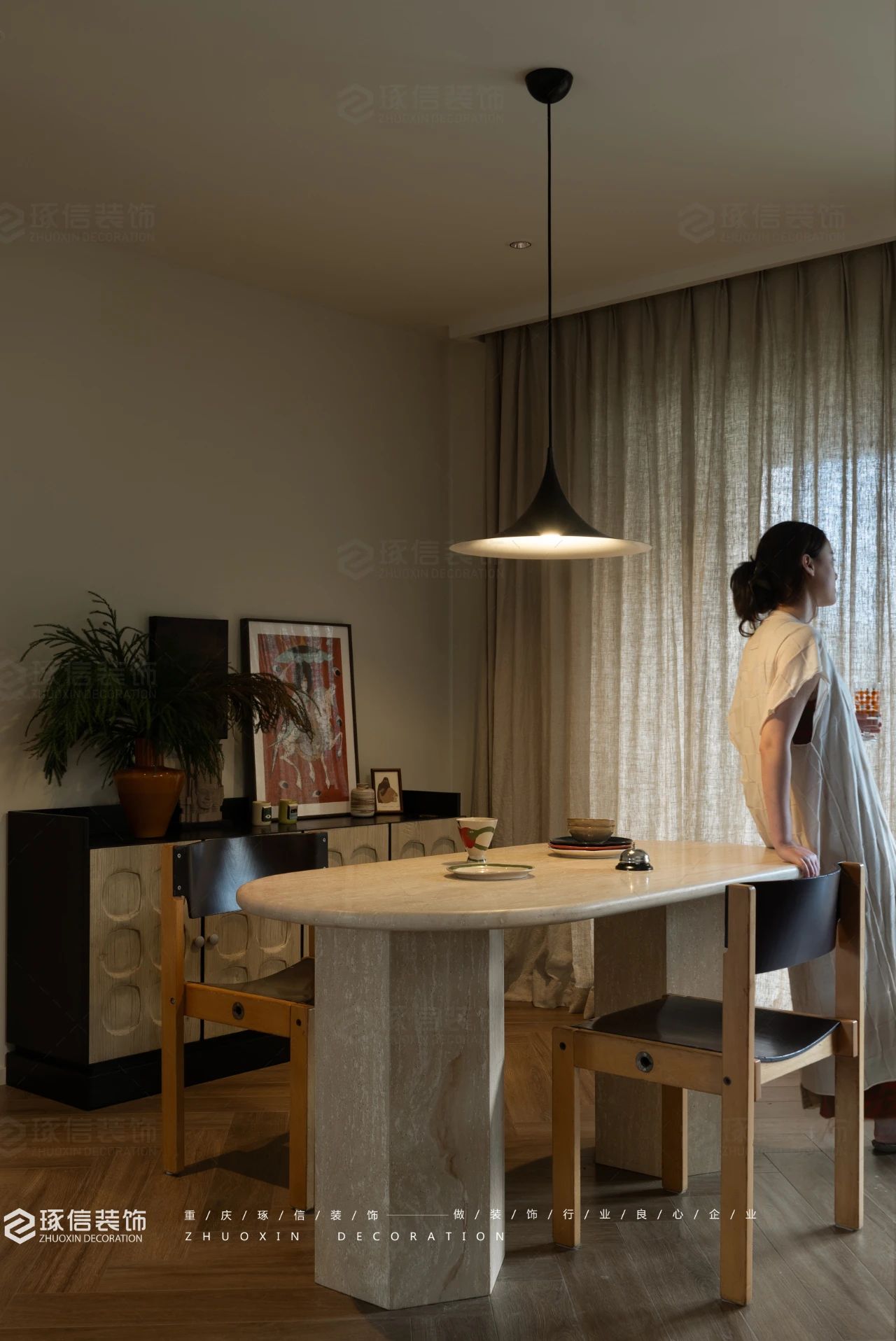 120 平侘寂风家居设计丨琢信装饰-13