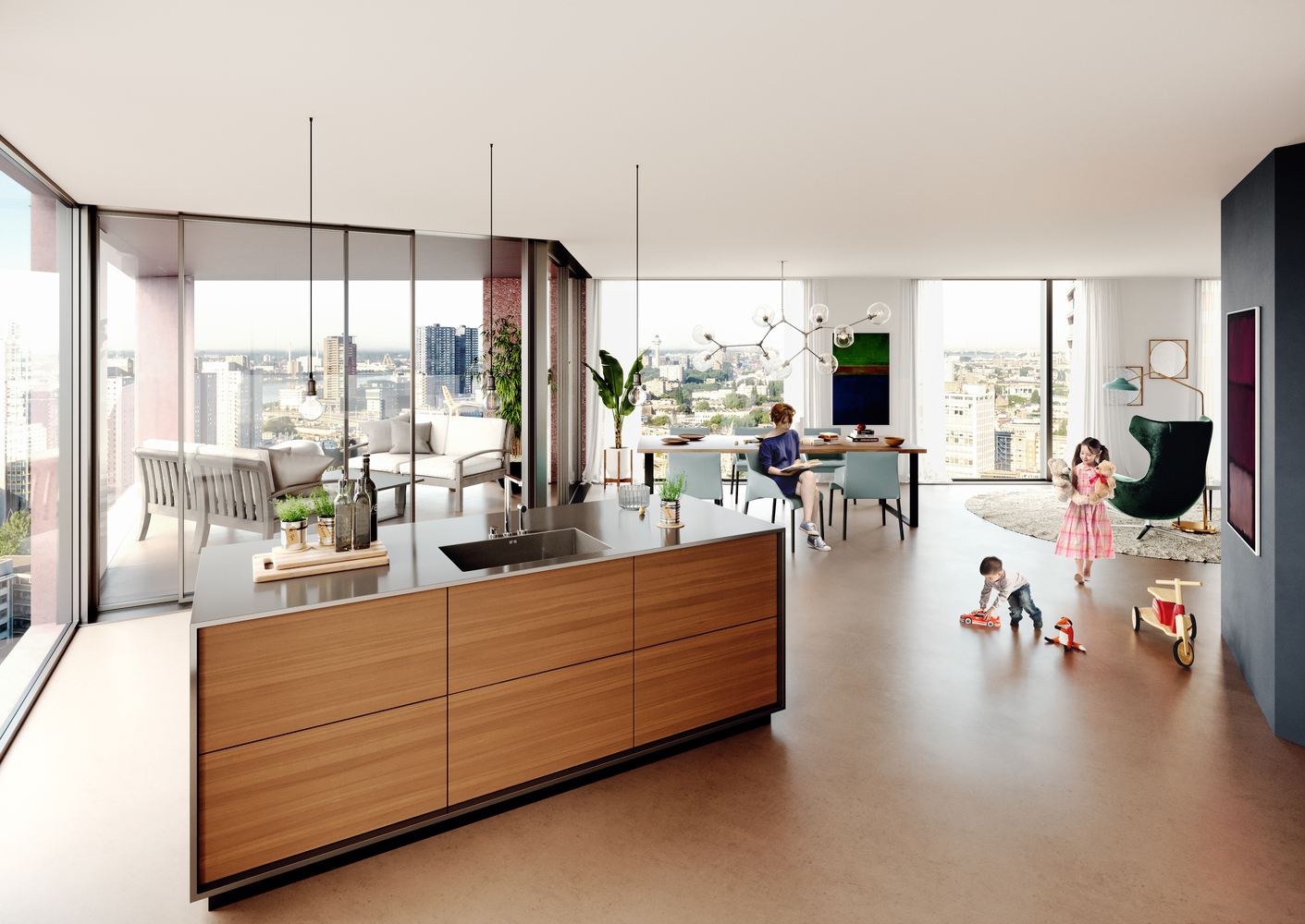 Barcode Architects Brings New Triangular Residential Tower to Rotterdams Skyline-25