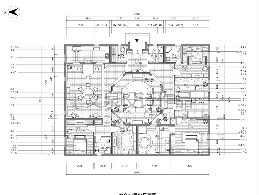 
法式欧式新中式别墅设计作品王文泉25 -0