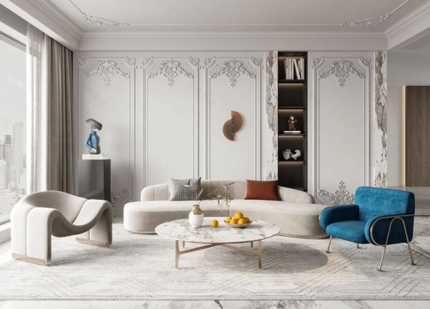 沙发背景墙设计案例-61