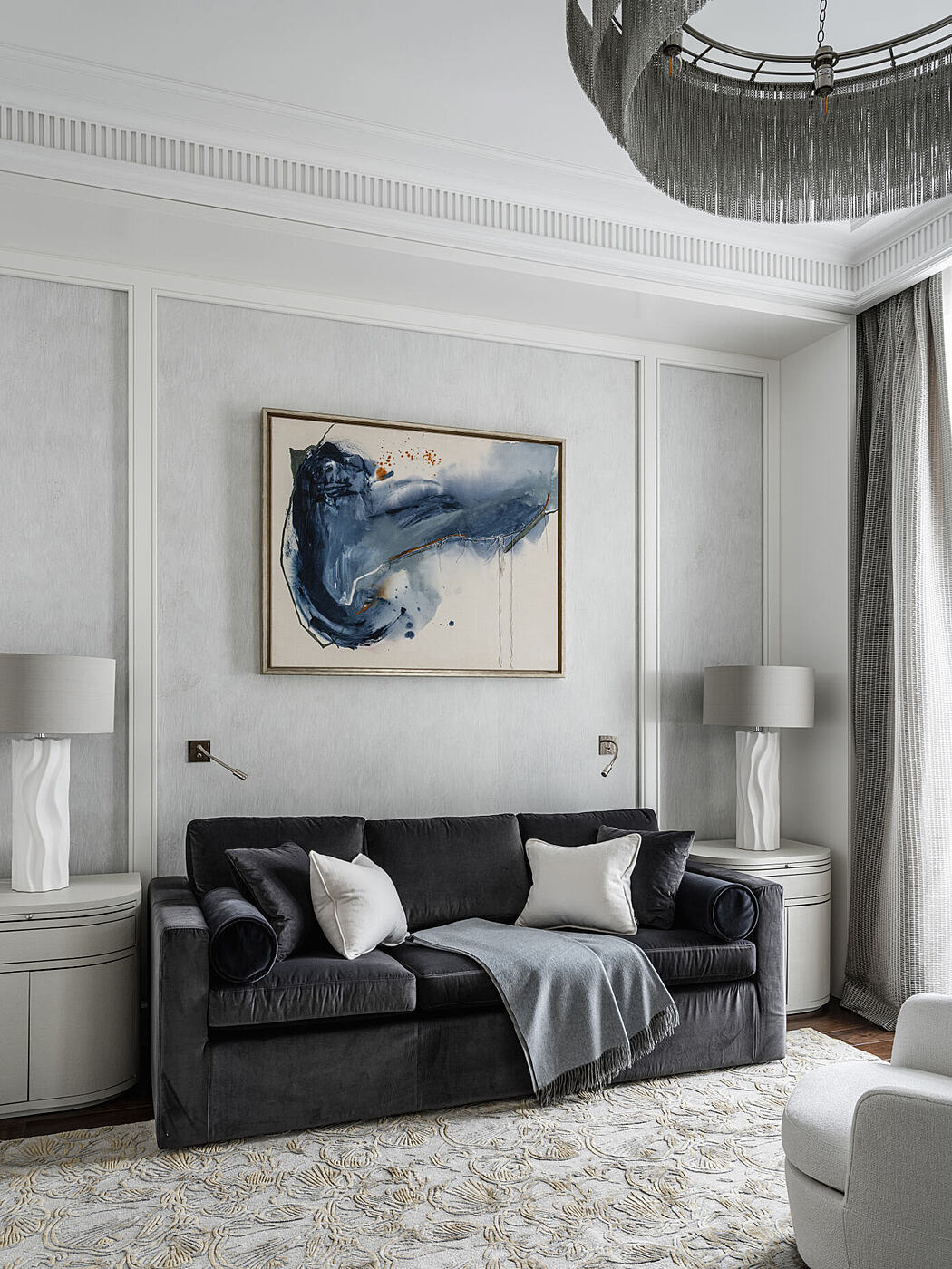 白色与中性公寓丨O&A London-13