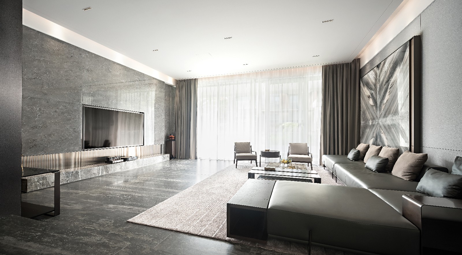 极简奢侈，融入生活的艺术——后海 6 层别墅设计-164