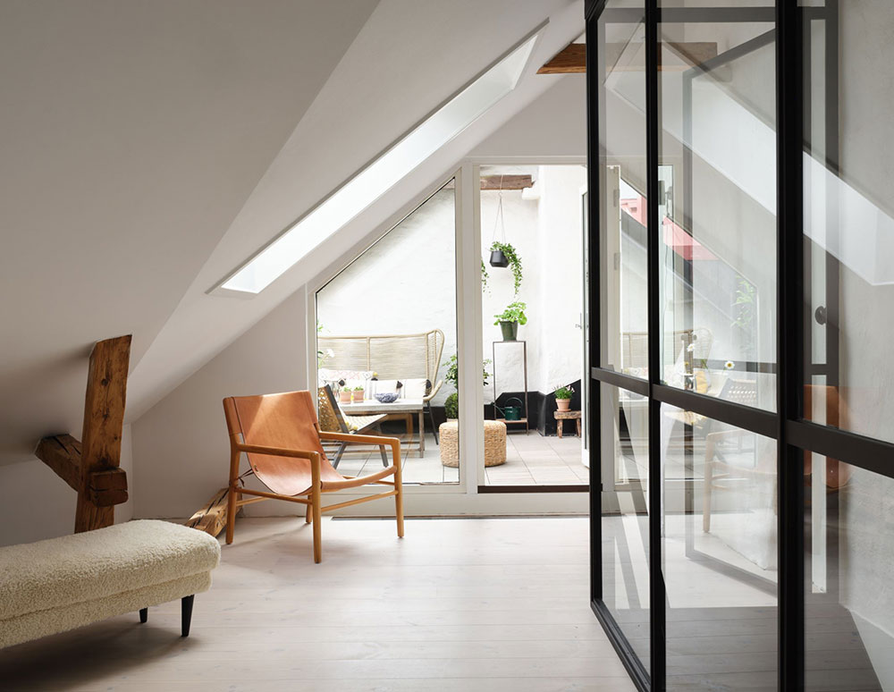 斯德哥尔摩独特阁楼公寓 | 乡村风格与现代设计完美结合-21