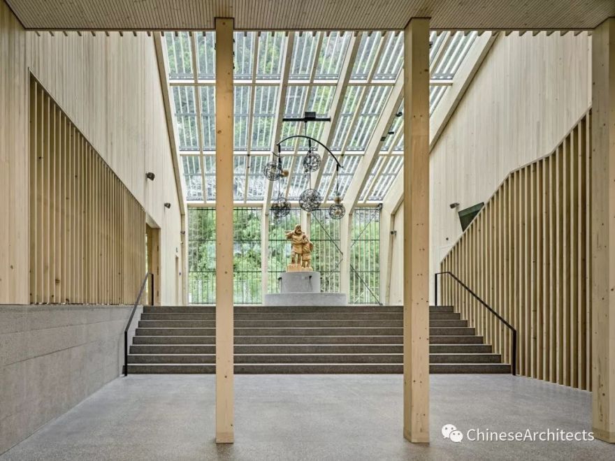 瑞士 Gotthard Rest area 自然风光中的轻型木结构设计-16