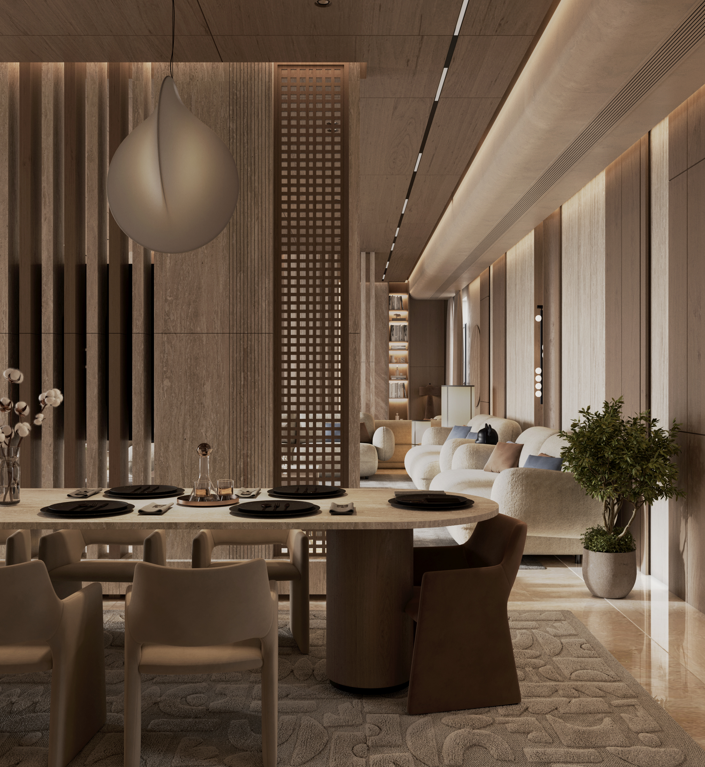 迪拜客厅室内设计丨阿联酋迪拜-11