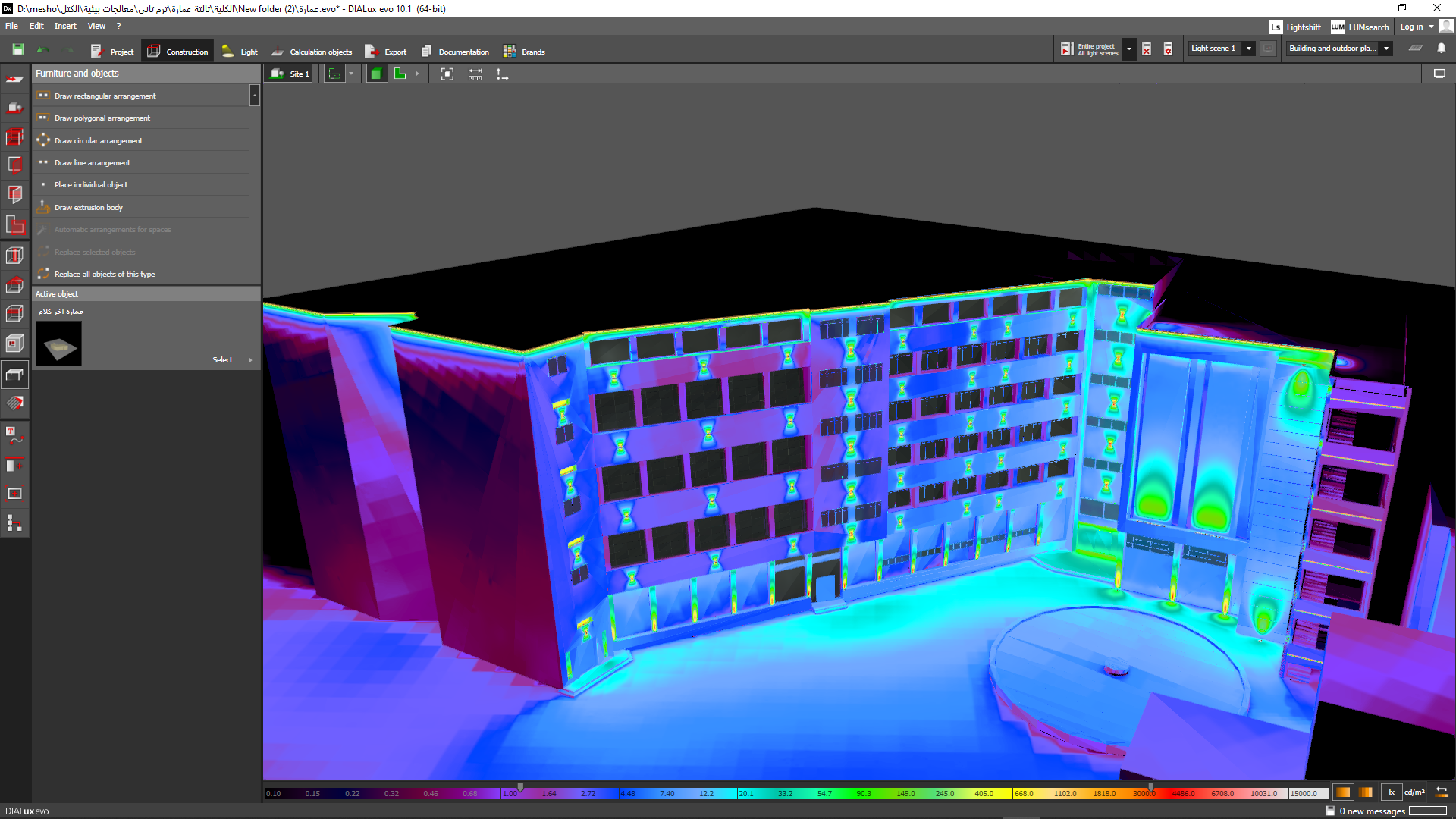 学院建筑外立面照明设计-5