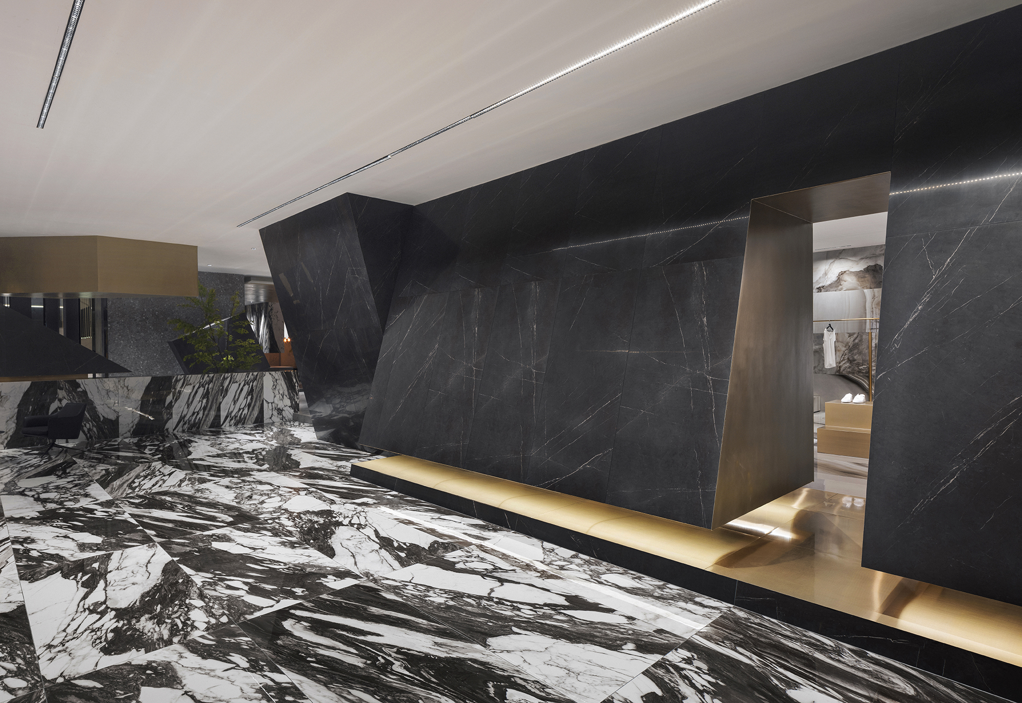 陶瓷瓷砖概念展示店的园林空间设计-12