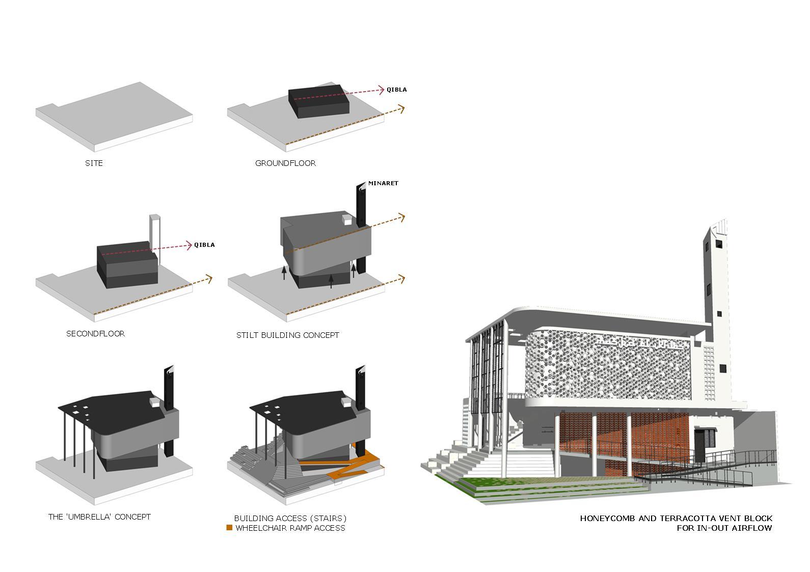 Honeycomb Mosque / Andyrahman Architect-60