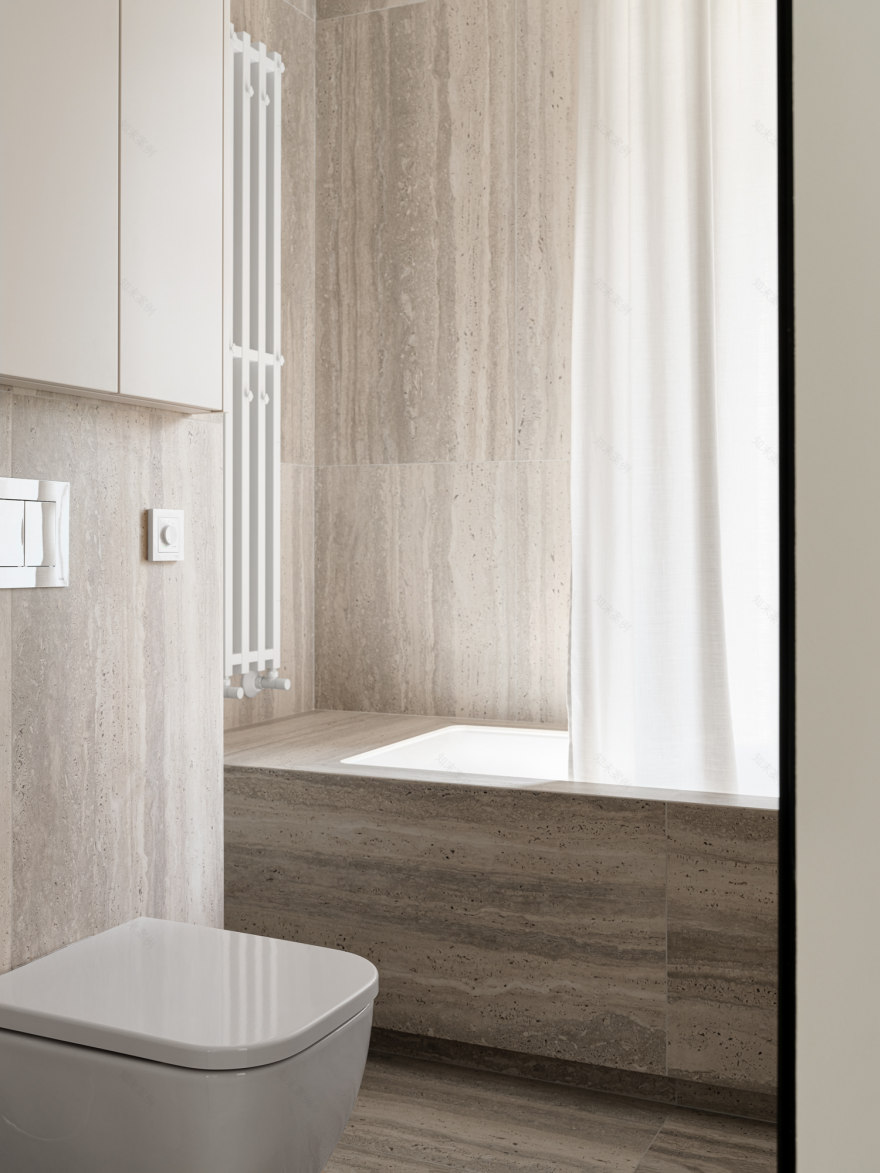 带浴室窗户的简约公寓丨俄罗斯莫斯科-47