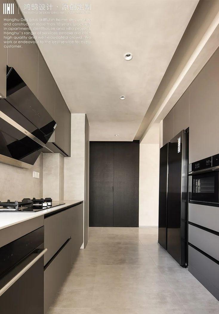 120㎡都市旷景现代极简风学区房设计-12