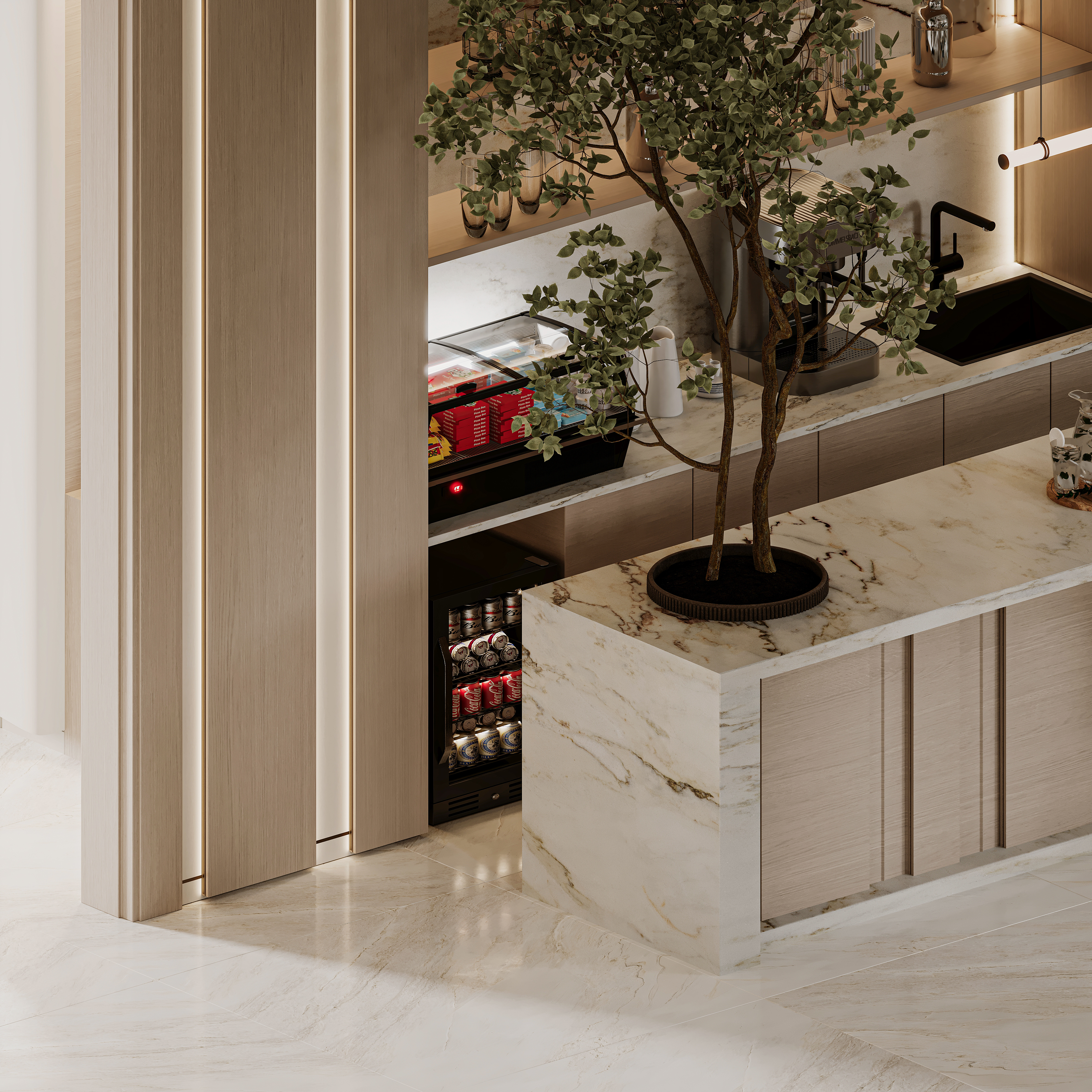 大厅室内设计丨KT_DESIGN STUDIO-35