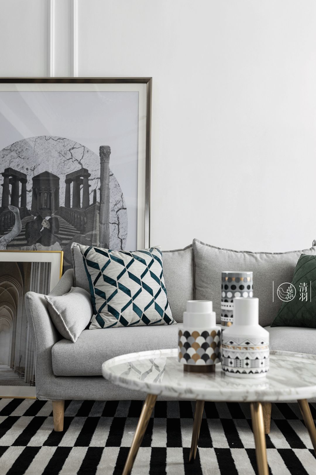 清羽设计打造精致复古布梵良品家居-17