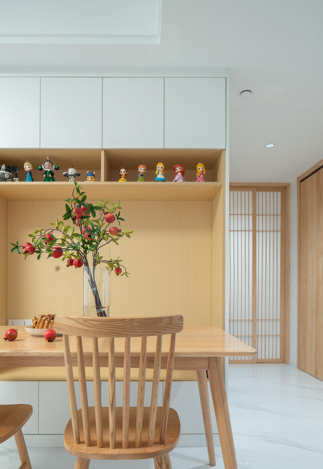 日式原木风超强收纳 140m²婚房设计-32