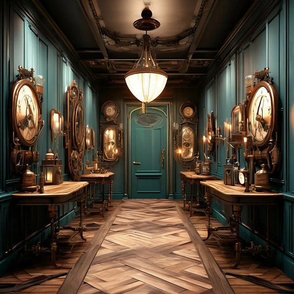 Квартира в стиле стимпанк. 4-4