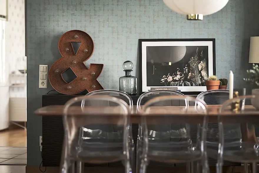 瑞典家庭公寓的色彩碰撞-2